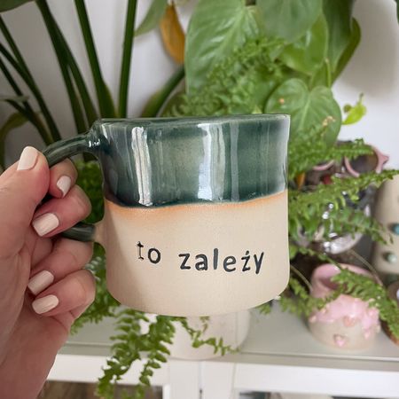 Kubek handmade „To zależy” – idealny prezent - 350 ml