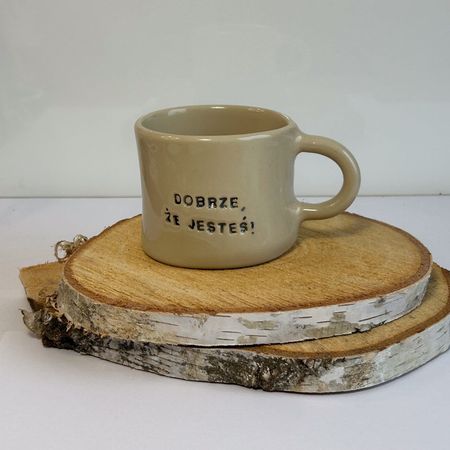 Kubek „Dobrze, że jesteś. Szkoda, że chujem…” - 250 ml