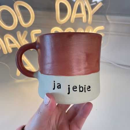 Kubek „Ja Jebie” – OUTLET, uszko z mikropęknięciem - 350 ml