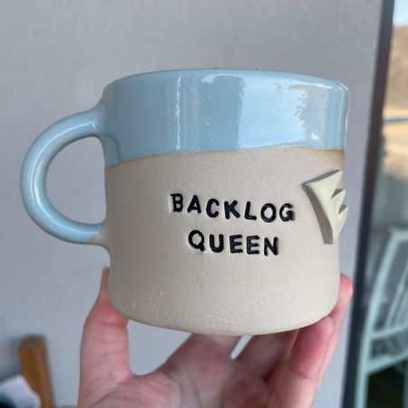 Kubek Backlog Queen - 350 ml, błękitny