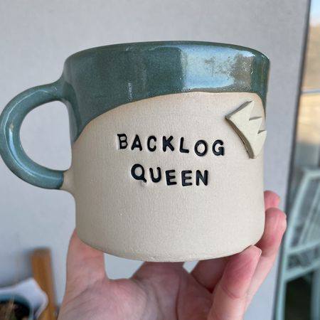 Kubek Backlog Queen - 350 ml, ciemnozielony