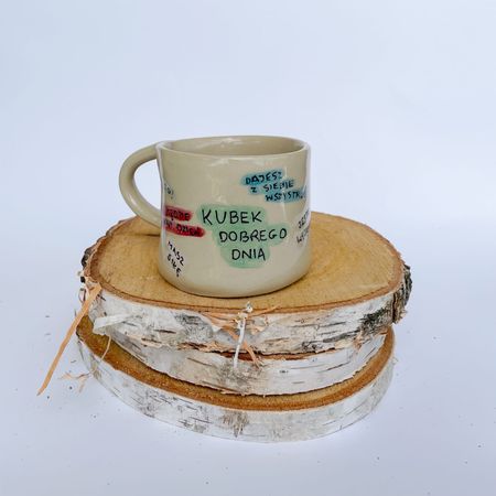 Kubek Dobrego Dnia - 8 - lekko rozmyte szkliwo