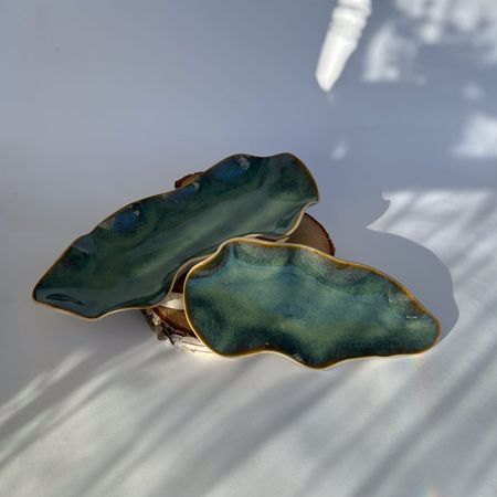 Komplet talerzyków „Leśne strumienie” (zestaw dwóch długich form)