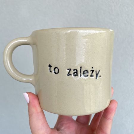 Kubek ceramiczny „To zależy.”