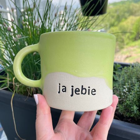 Kubek ceramiczny „Ja jebie”