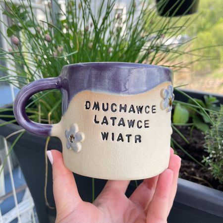 Kubek ceramiczny „Dmuchawce, latawce, wiatr”